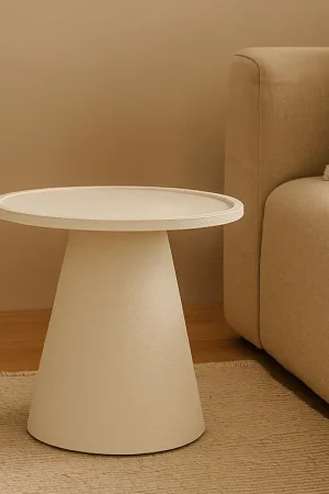 Nouvelle Collection Bout de canapé 'Isao' blanc